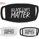 Black Lives Matter Script Face Mask 3pc set